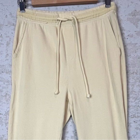 Aerie Womens Sweatpants Size XS Drawstring Pale Yellow Loungewear Boho Joggers - Picture 2 of 16